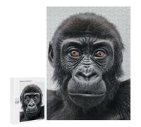 Rompecabezas para Adultos 500 PCS Gorilla Face Rompecabezas para Adultos Juguetes Antiestrés Mejora La Memoria Regalos De Cumpleaños Y Únicos 500 PCS