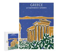 Rompecabezas para Adultos 500 PCS Greece Le Parthenon Rompecabezas para Adultos Análisis Y Lógica Entrena Tu Cerebro Y Tus Manos Juguete Juego Intelectual 500 PCS
