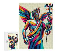 Rompecabezas para Adultos 500 PCS Hermes God of Boundaries Rompecabezas para Adultos Juegos Relajantes Difícil Regalos para Amigos Y Familiares 500 PCS