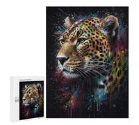 Rompecabezas para Adultos 500 PCS Jaguar Painting Rompecabezas para Adultos Juguetes Antiestrés Mejora La Memoria Regalos De Cumpleaños Y Únicos 500 PCS