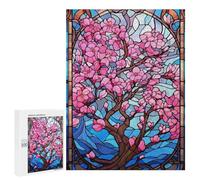 Rompecabezas para Adultos 500 PCS Japanese Sakura Bloom Art Rompecabezas para Adultos Juegos Relajantes Mejora La Memoria Difícil Y Desafiante 500 PCS
