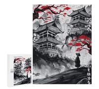 Rompecabezas para Adultos 500 PCS Japanese Traveler Ink Wash Rompecabezas para Adolescentes Juego De Ingenio Análisis Y Lógica 500 PCS
