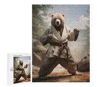 Rompecabezas para Adultos 500 PCS Karate Bear Rompecabezas para Adolescentes Juego De Ingenio Análisis Y Lógica 500 PCS