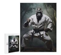 Rompecabezas para Adultos 500 PCS Karate Gorilla Rompecabezas para Adolescentes Juego De Ingenio Análisis Y Lógica 500 PCS