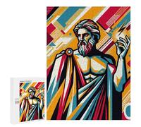 Rompecabezas para Adultos 500 PCS King of The Gods Zeus Rompecabezas para Adultos Juegos Relajantes Difícil Regalos para Amigos Y Familiares 500 PCS
