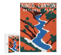 Rompecabezas para Adultos 500 PCS Kings Canyon National Park Rompecabezas para Adultos Análisis Y Lógica Entrena Tu Cerebro Y Tus Manos Juguete Juego Intelectual 500 PCS
