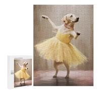 Rompecabezas para Adultos 500 PCS Labrador Ballerina Rompecabezas para Adultos Juegos Relajantes Decoración De Pared Regalos para Amigos Y Familiares 500 PCS