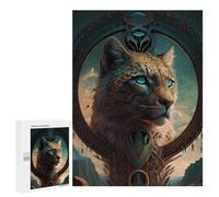 Rompecabezas para Adultos 500 PCS Leopard Cheetah Jaguars Rompecabezas para Adultos Juego De Ingenio Desafío Difícil 500 PCS