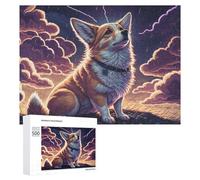 Rompecabezas para Adultos 500 PCS Lightning Storm Corgi Adventure -4 Rompecabezas para Adultos Juguetes Antiestrés Análisis Y Lógica Regalo De Cumpleaños, Regalos, 500 PCS