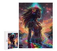 Rompecabezas para Adultos 500 PCS Magical Black Girl Rompecabezas para Adultos Juegos Familiares Corte De Precisión Cumpleaños Y Navidad 500 PCS