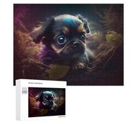 Rompecabezas para Adultos 500 PCS Magical Forest Pup Rompecabezas para Adolescentes Juego De Ingenio Carrera De Velocidad De Manos Regalos De Cumpleaños Y Únicos 500 PCS