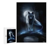 Rompecabezas para Adultos 500 PCS Moonveil Fox - Spirit Guide of The Hidden Bridge Rompecabezas para Adolescentes Juego De Ingenio Análisis Y Lógica 500 PCS