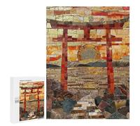 Rompecabezas para Adultos 500 PCS Mosaic Torii Harmony Art Rompecabezas para Adultos Juegos Familiares Alivia El Estrés Regalo De Cumpleaños, Regalos, 500 PCS