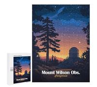 Rompecabezas para Adultos 500 PCS Mount Wilson Observatory Rompecabezas para Adultos Juguetes Antiestrés Análisis Y Lógica Regalo De Cumpleaños, Regalos, 500 PCS