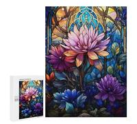 Rompecabezas para Adultos 500 PCS Nature Stained Glass Rompecabezas para Adultos Juego Práctico Mejora La Memoria Regalos para Amigos Y Familiares 500 PCS