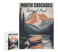 Rompecabezas para Adultos 500 PCS North Cascades National Park Rompecabezas para Adultos Juegos Divertidos Decoración Desafiante De Completar 500 PCS