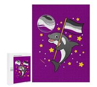 Rompecabezas para Adultos 500 PCS Orca Space Asexual Pride Rompecabezas para Adultos Juegos Relajantes Mejora La Memoria Difícil Y Desafiante 500 PCS