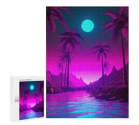 Rompecabezas para Adultos 500 PCS Palm Tree Harmony Rompecabezas para Adultos Juegos Familiares Corte De Precisión Cumpleaños Y Navidad 500 PCS