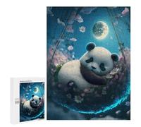 Rompecabezas para Adultos 500 PCS Panda Dreams in Flowers Rompecabezas para Adultos Juguete Decoración De Pared Regalos para Mujeres Gran Regalo para Juegos 500 PCS