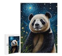 Rompecabezas para Adultos 500 PCS Panda Starry Night Rompecabezas para Adultos Juego Familiar Regalos para Mujeres Regalo De Cumpleaños, Regalos, 500 PCS