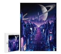 Rompecabezas para Adultos 500 PCS Phantom Night City Rompecabezas para Adultos Juguetes Antiestrés Mejora La Memoria Regalos De Cumpleaños Y Únicos 500 PCS