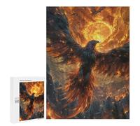 Rompecabezas para Adultos 500 PCS Phoenix and Sun Rompecabezas para Adolescentes Juego De Ingenio Análisis Y Lógica 500 PCS