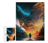 Rompecabezas para Adultos 500 PCS Phoenix Rising A Man Faces The Giant Bird Rompecabezas para Adultos Juguete Decoración De Pared Regalos para Mujeres Gran Regalo para Juegos 500 PCS