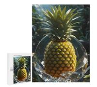 Rompecabezas para Adultos 500 PCS Pineapple in Crystal Rompecabezas para Adolescentes Juego De Ingenio Análisis Y Lógica 500 PCS