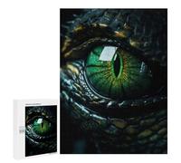 Rompecabezas para Adultos 500 PCS Poison Dragons Green Eye Rompecabezas para Adolescentes Juego De Ingenio Análisis Y Lógica 500 PCS