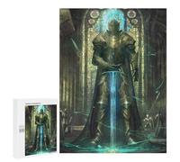 Rompecabezas Para Adultos 500 PCS Puzzle Stained Glass Paladin Puzzle Para Adultos Juego Familiar Regalos Para Mujeres Para Cumpleaños, Navidad 500 PCS