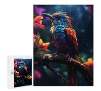 Rompecabezas para Adultos 500 PCS Rainy Bird of Paradise Rompecabezas para Adolescentes Juego De Ingenio Análisis Y Lógica 500 PCS