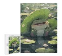 Rompecabezas para Adultos 500 PCS Rainy Day Frog Pond Rompecabezas para Adultos Juguete Decoración De Pared Regalos para Mujeres Gran Regalo para Juegos 500 PCS
