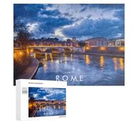 Rompecabezas para Adultos 500 PCS Rome City of Eternal Beauty Rompecabezas para Adultos Juegos Divertidos Pero Regalos Divertidos Y Humorísticos para Amigos Y Familiares 500 PCS
