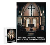 Rompecabezas para Adultos 500 PCS Rompecabezas Christian Quote of Bible 6 Rompecabezas para Adultos Juguete Decoración De Pared Aliviador del Estrés Difícil Y Desafiante 500 PCS