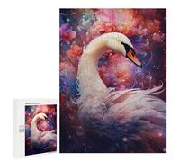 Rompecabezas para Adultos 500 PCS Rompecabezas Enchanted Swan Fantasy Rompecabezas para Adultos Juego De Ingenio Análisis Y Lógica Regalos De Cumpleaños Y Únicos 500 PCS