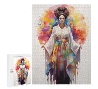Rompecabezas para Adultos 500 PCS Rompecabezas Rainbow Geisha Rompecabezas para Adultos Juguete Decoración De Pared Aliviador del Estrés Difícil Y Desafiante 500 PCS