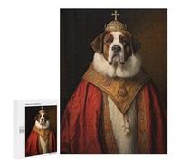 Rompecabezas para Adultos 500 PCS Rompecabezas Saint Bernard The Pope Rompecabezas para Adultos Juego Familiar Regalos para Mujeres para Cumpleaños, Navidad 500 PCS