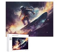 Rompecabezas para Adultos 500 PCS Rompecabezas Space Surfer Cosmic Wave Ride -1 Rompecabezas para Adultos Juego De Ingenio Análisis Y Lógica Regalos De Cumpleaños Y Únicos 500 PCS