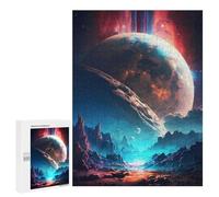 Rompecabezas para Adultos 500 PCS Rompecabezas The New Planet Universe Rompecabezas para Adultos Juguete Decoración De Pared Aliviador del Estrés Difícil Y Desafiante 500 PCS
