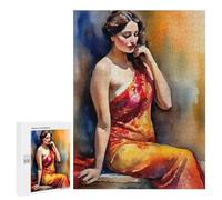 Rompecabezas para Adultos 500 PCS Rompecabezas The Odalisque Portrait Rompecabezas para Adultos Juguete Decoración De Pared Aliviador del Estrés Difícil Y Desafiante 500 PCS