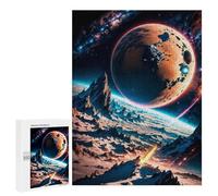 Rompecabezas para Adultos 500 PCS Rompecabezas The Red Planet Rompecabezas para Adultos Juguete Decoración De Pared Aliviador del Estrés Difícil Y Desafiante 500 PCS