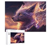 Rompecabezas para Adultos 500 PCS Rompecabezas Thundering Wolf Spirit -2 Rompecabezas para Adultos Juego De Ingenio Análisis Y Lógica Interacción Entre Padres E Hijos 500 PCS