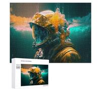 Rompecabezas para Adultos 500 PCS Rompecabezas Underwater Astronaut Adventure -1 Rompecabezas para Adultos Juego De Ingenio Análisis Y Lógica Regalos De Cumpleaños Y Únicos 500 PCS
