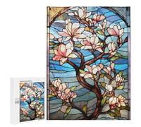 Rompecabezas para Adultos 500 PCS Sakura Bloom Japanese Art Rompecabezas para Adultos Juegos Familiares Alivia El Estrés Regalo De Cumpleaños, Regalos, 500 PCS
