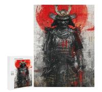 Rompecabezas para Adultos 500 PCS Samurai Warrior Art Print-4 Rompecabezas para Adultos Desafío Difícil Lista De Deseos con Papá Noel Regalos Y Cumpleaños Únicos 500 PCS