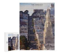 Rompecabezas para Adultos 500 PCS San Francisco Cityscape Rompecabezas para Adolescentes Juego De Ingenio Carrera De Velocidad De Manos Regalos De Cumpleaños Y Únicos 500 PCS