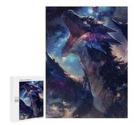 Rompecabezas para Adultos 500 PCS Screaming Galaxy Dragon Rompecabezas para Adultos Juego Práctico Mejora La Memoria Regalos para Amigos Y Familiares 500 PCS