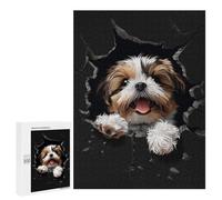 Rompecabezas para Adultos 500 PCS Shih Tzu Rompecabezas para Adultos Juegos Relajantes Regalo De Cumpleaños Gran Regalo para Jugar 500 PCS