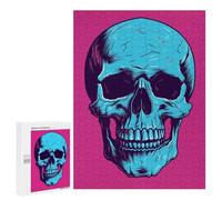 Rompecabezas para Adultos 500 PCS Skull Halloween Retro Rompecabezas para Adultos Juegos Familiares Corte De Precisión Cumpleaños Y Navidad 500 PCS