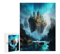 Rompecabezas para Adultos 500 PCS Skyward Isle of The Ancient Lights Rompecabezas para Adolescentes Desafío Educativo para Aliviar El Estrés Cumpleaños 500 PCS